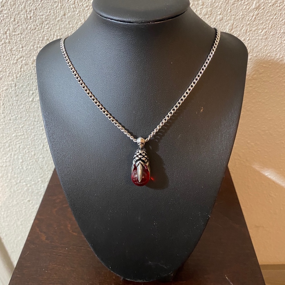 Stainless steel red pendant